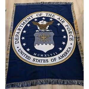 USAF Triple Woven  Throw United States Air Force USA Made -The Northwest Company